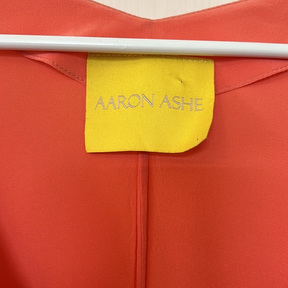 Coral silk blouse - Picture 2 of 5